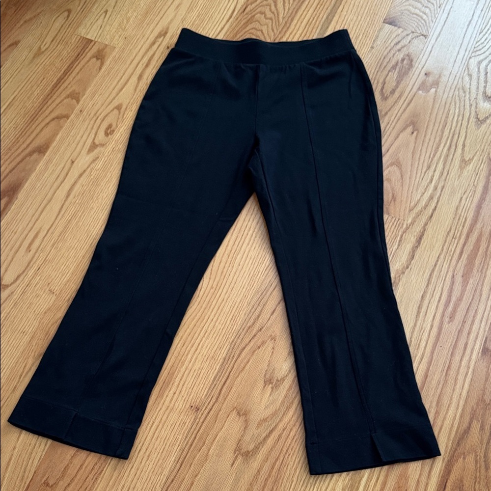 Haven Well Within Black Women's Pull-On Wide-Leg Pants Like New